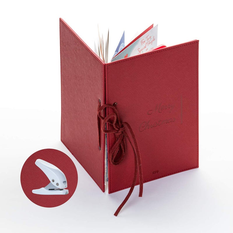 SIMPLY RSB Greeting Card Organizer Kit, Premium Vegan Leather, Transform Your Greeting Cards into a Forever Greeting Card Binder, Greeting Card Book, Greeting Card Holder and Greeting Card Keeper - Image 1